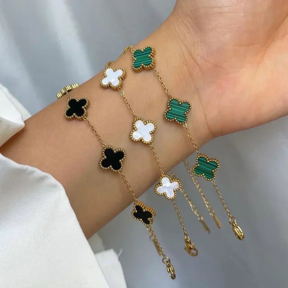 3-Piece Clover Bracelet Set