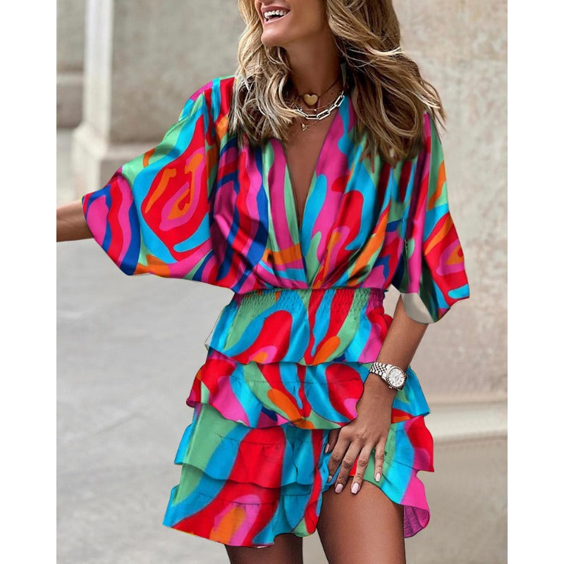 Francesca™ - Stylish Print Dress