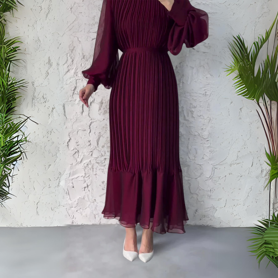 Hannah™ - Pleated Elegant Dress