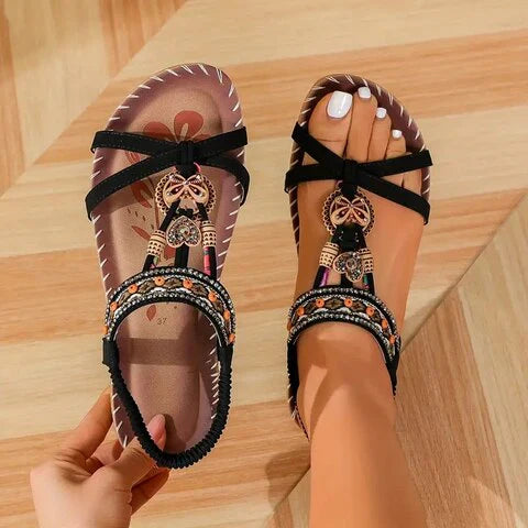 Katherine - Boho Flat Sandals