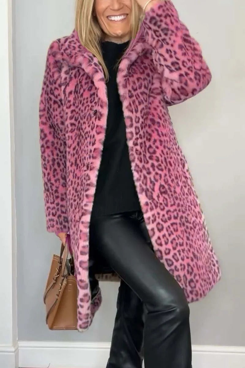 SHARMAINE™ - Leopard Print Coat