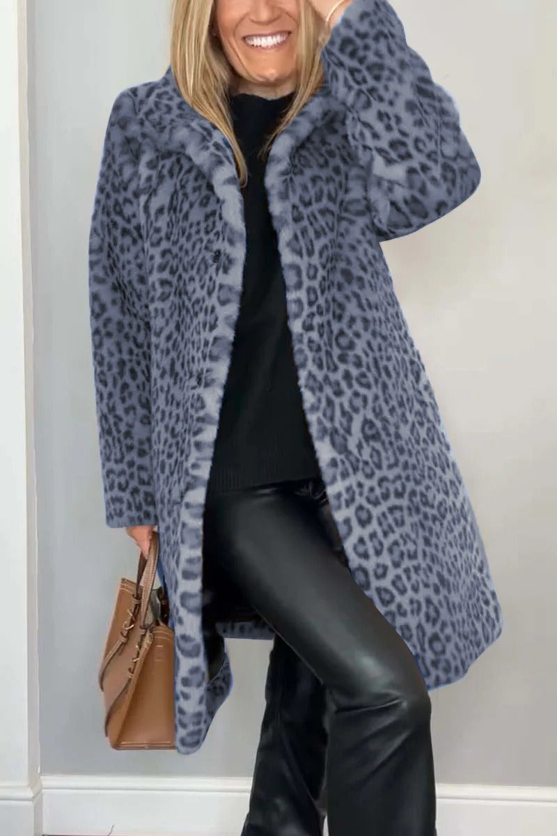 SHARMAINE™ - Leopard Print Coat