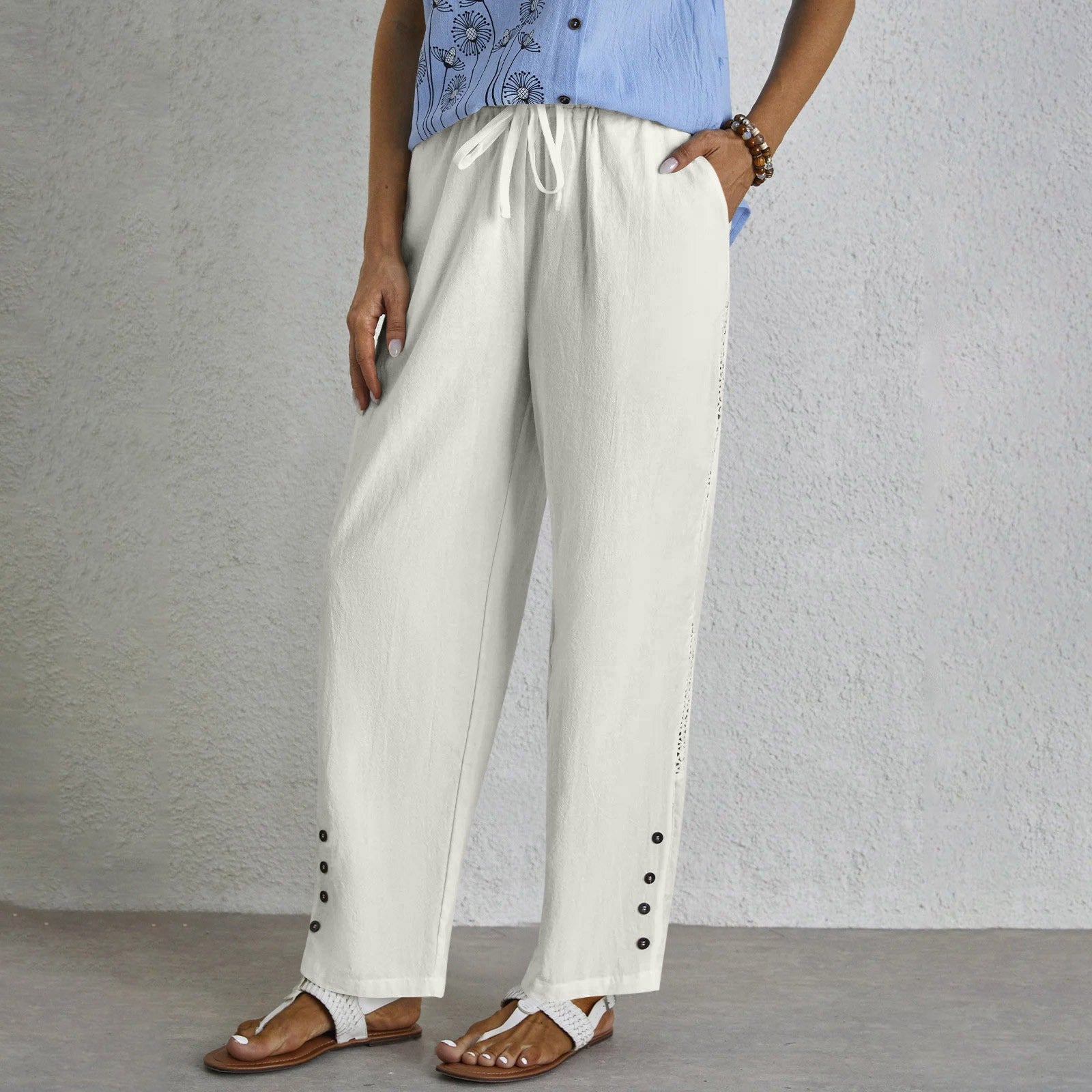 Celena™ - Effortless Buttoned Pants