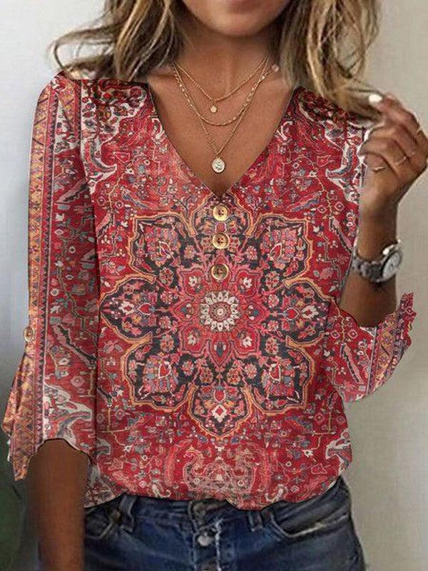 Karina™ - Vintage Boho Blouse