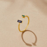 Gold Amore Crystal Ring