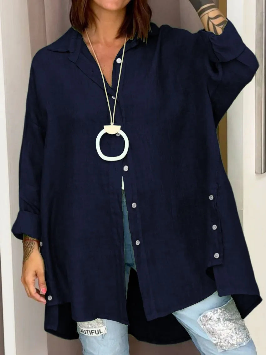 Sophia - Oversized Button Shirt