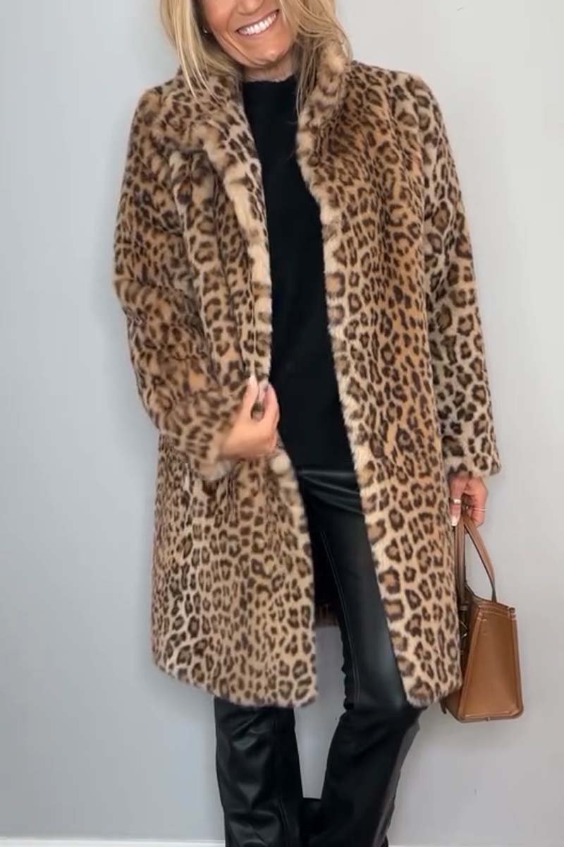 SHARMAINE™ - Leopard Print Coat