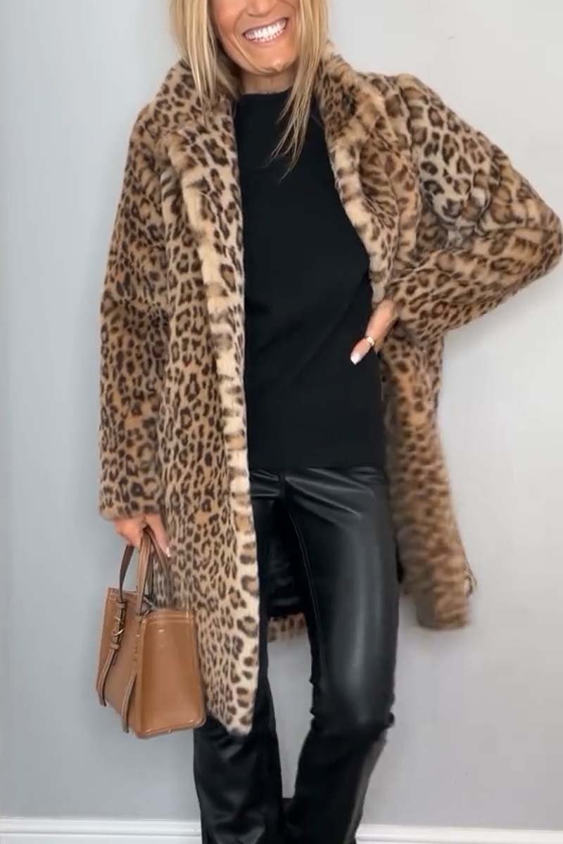 SHARMAINE™ - Leopard Print Coat