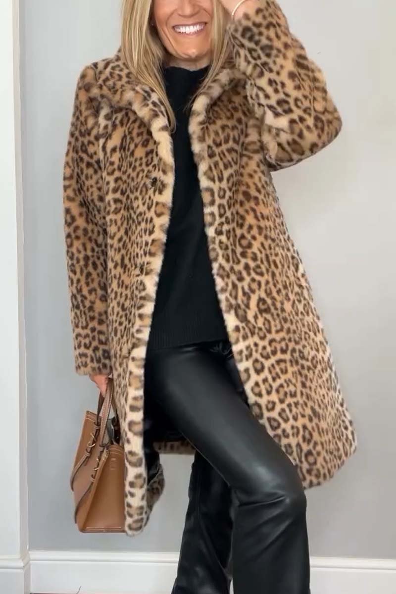 SHARMAINE™ - Leopard Print Coat