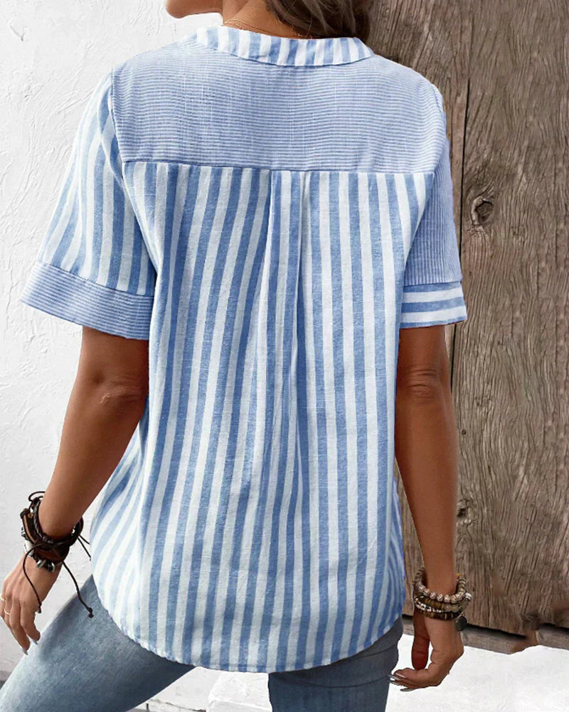 SANDRA™ - Classic Striped Top