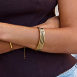 Layered Gold Leaf Bangle