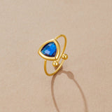 Via Sapphire Blue Ring